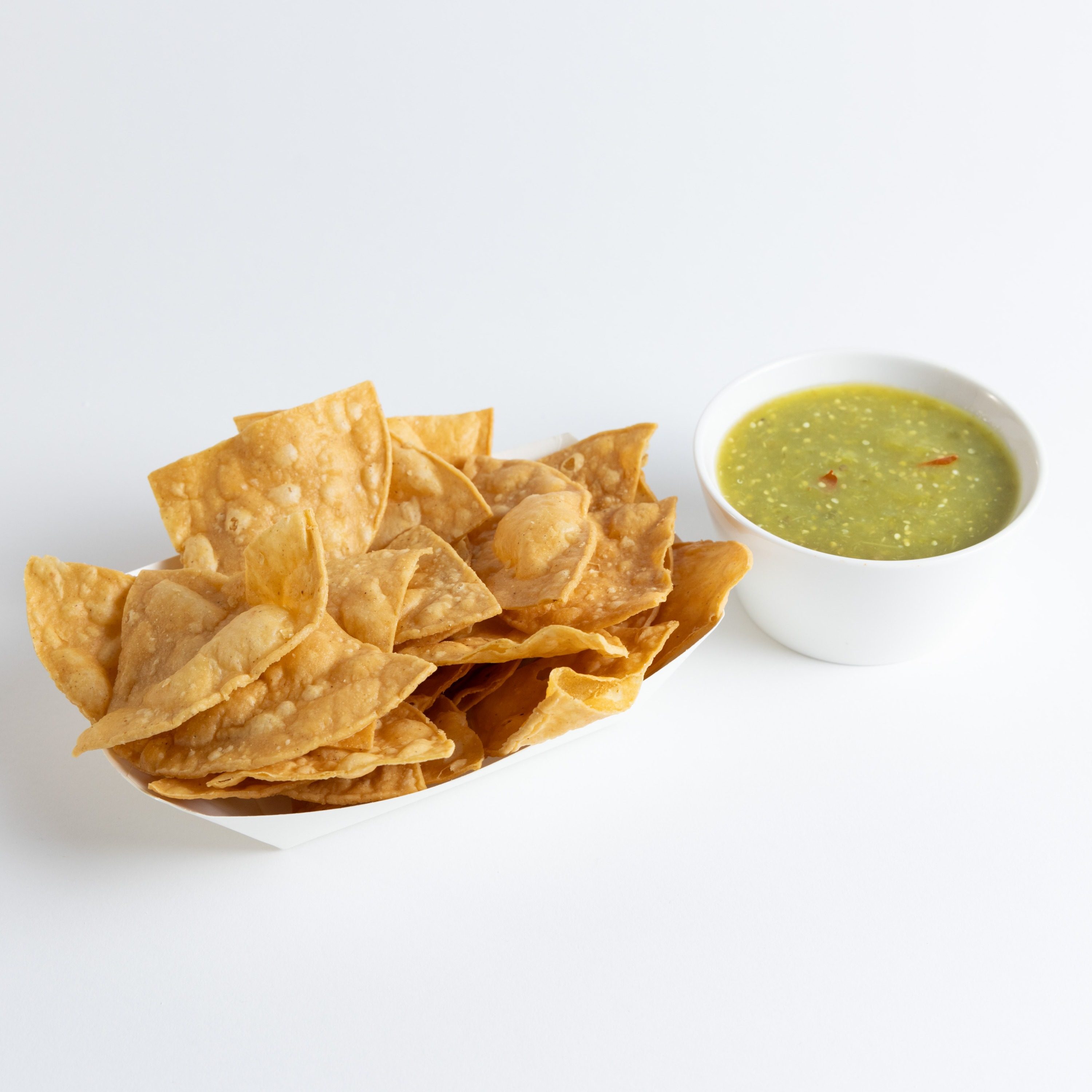 Chips & Spicy Green Salsa.