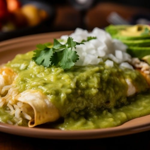 Enchiladas Verdes.