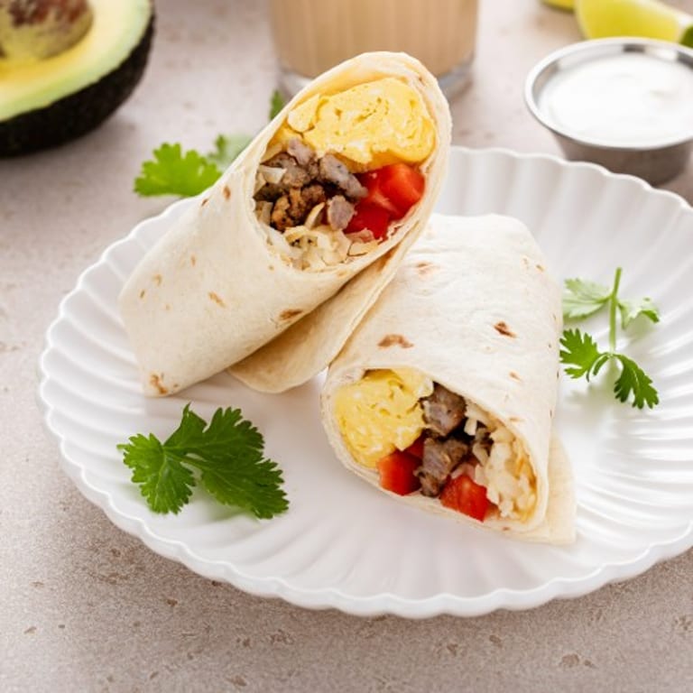 Delicious Breakfast Burrito