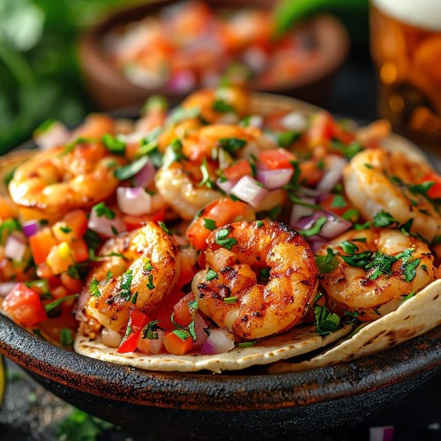 Shrimp Fajitas.